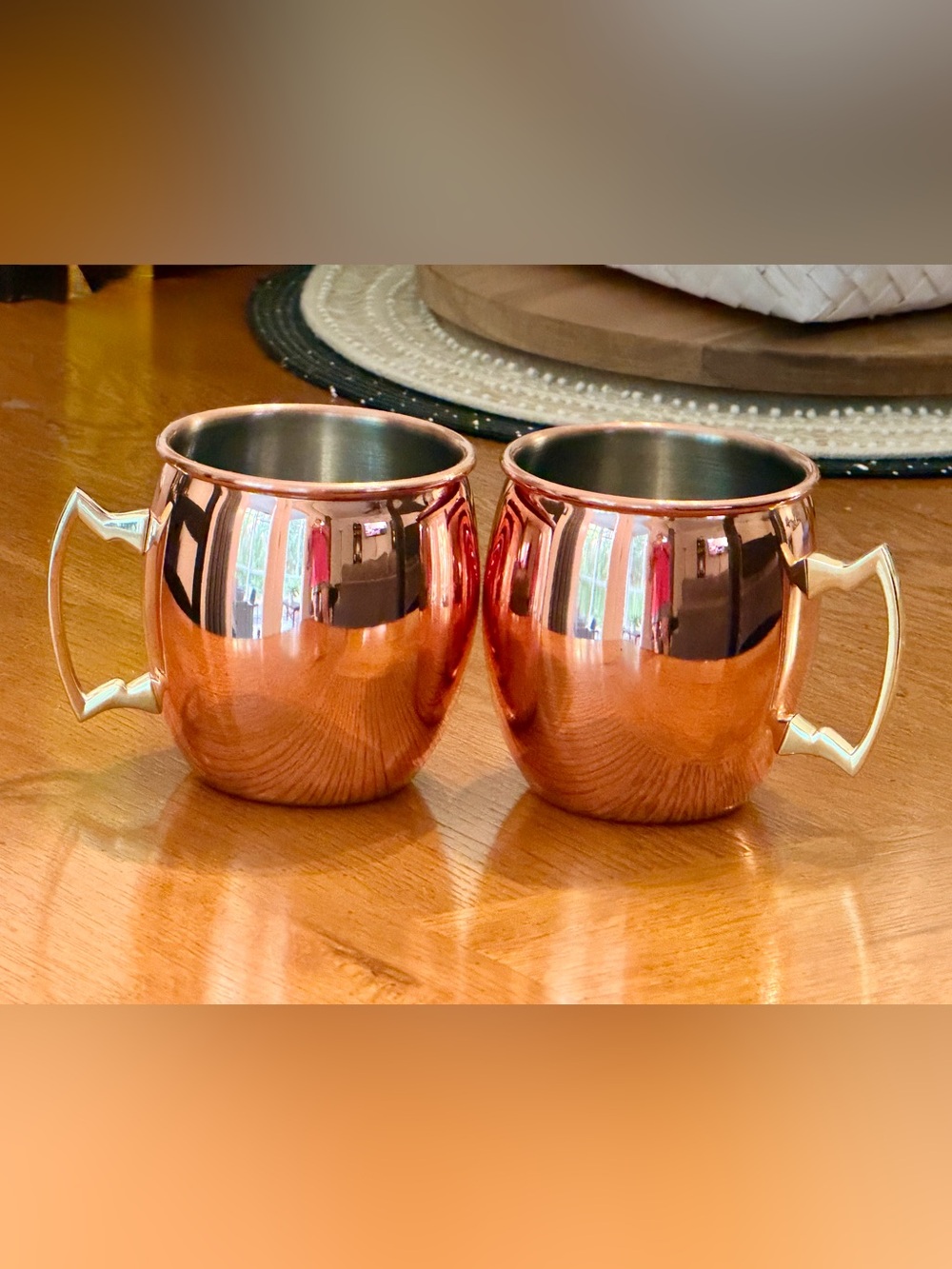 Pair of Copper Moscow Mule Mugs